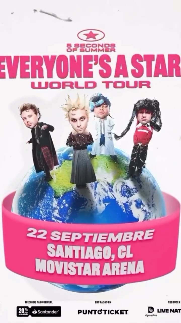 Post 7 by 5 Seconds of Summer Chile on Instagram (video)