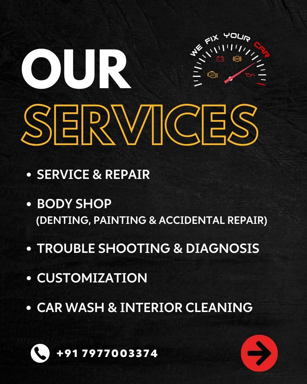 Post 10 by We Fix Your Car on Instagram (carousel)