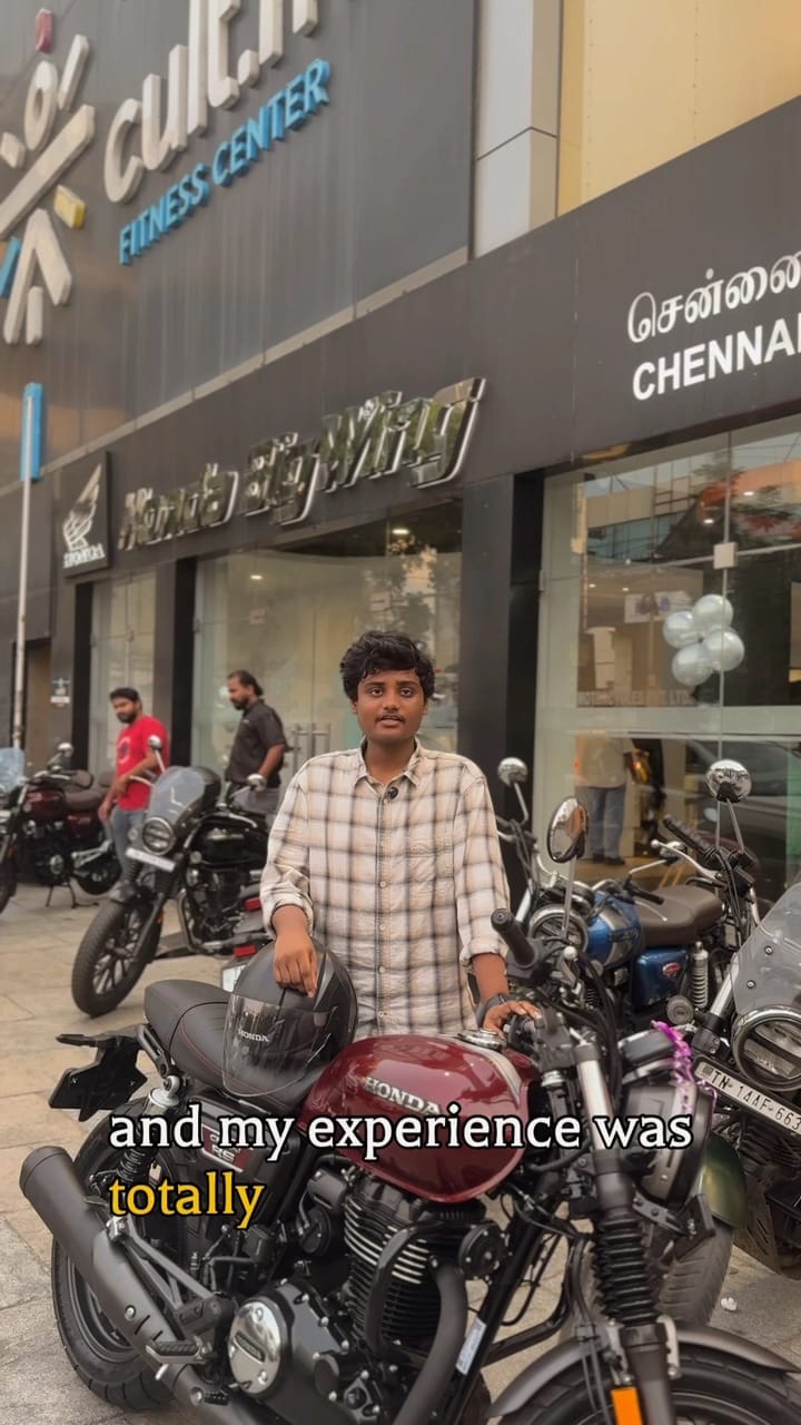 Post 1 by Honda BigWing Chennai South on Instagram (video)