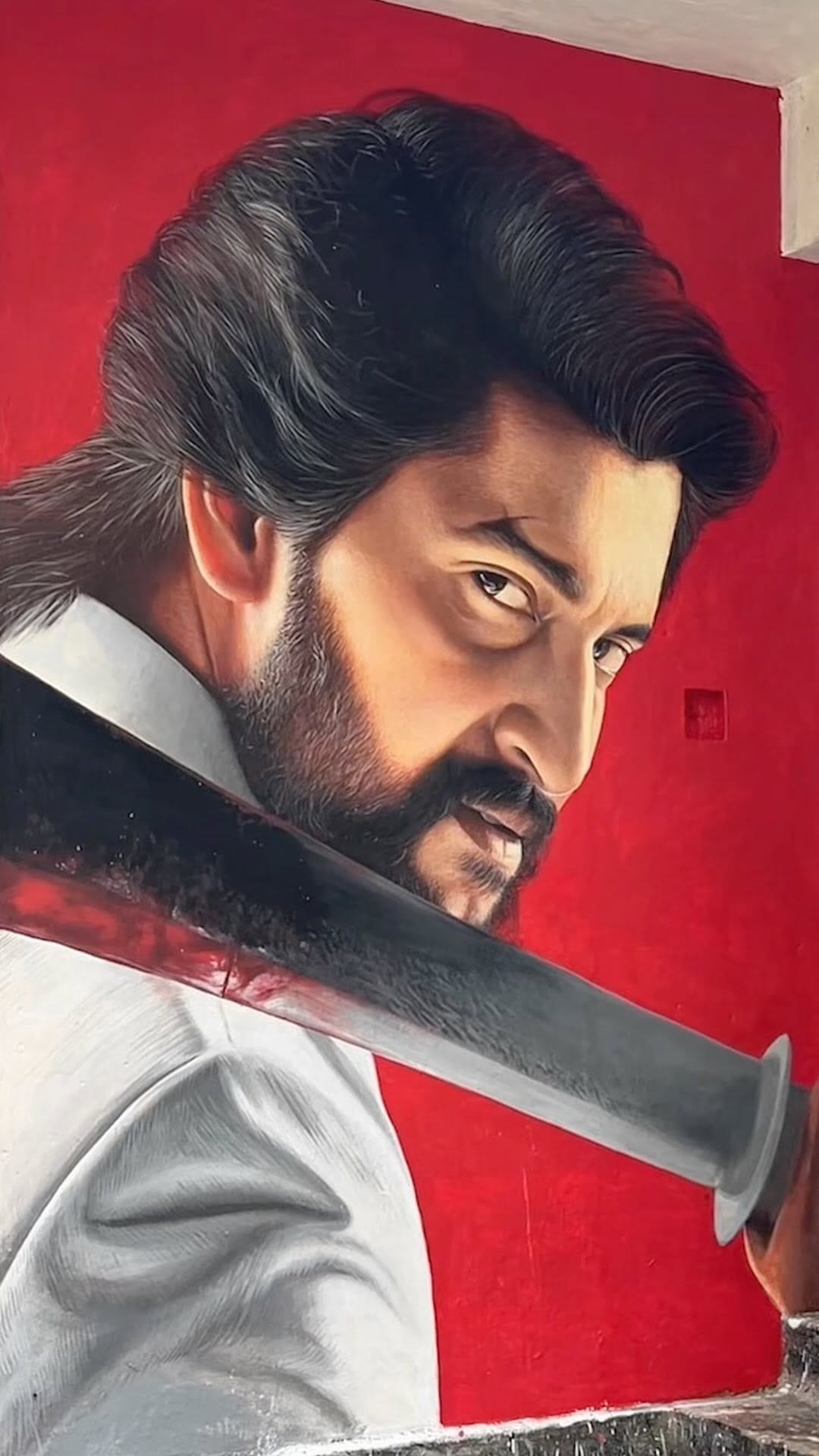 Post 10 by Rashid Sulaiman | Mural & Wall Artist India on Instagram (video)