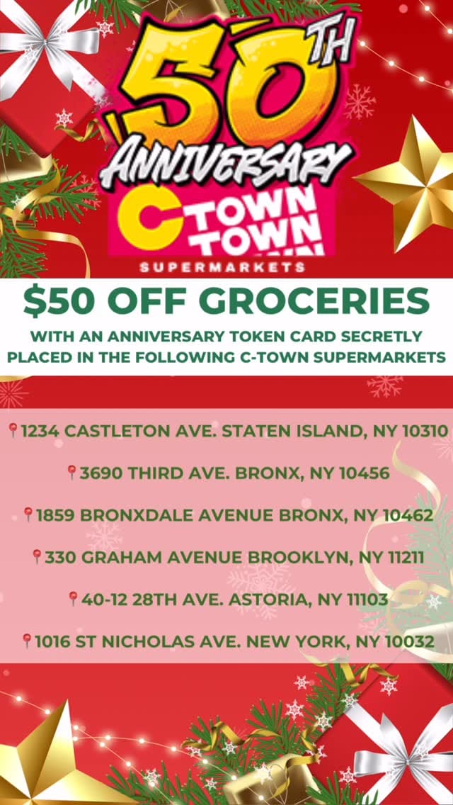 Post 10 by CTown Supermarkets on Instagram (video)