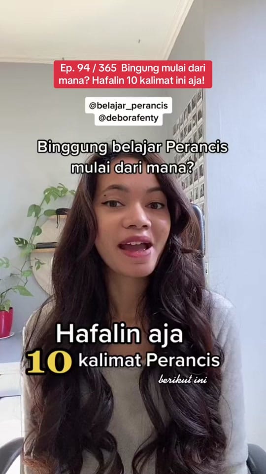 Post 4 by Belajar Perancis | DeboraFenty on TikTok (video)