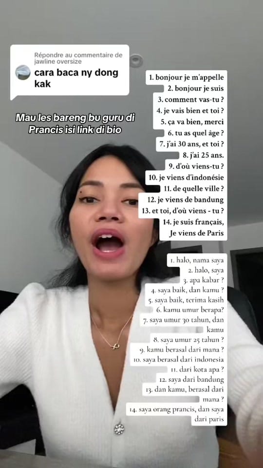 Post 8 by Belajar Perancis | DeboraFenty on TikTok (video)