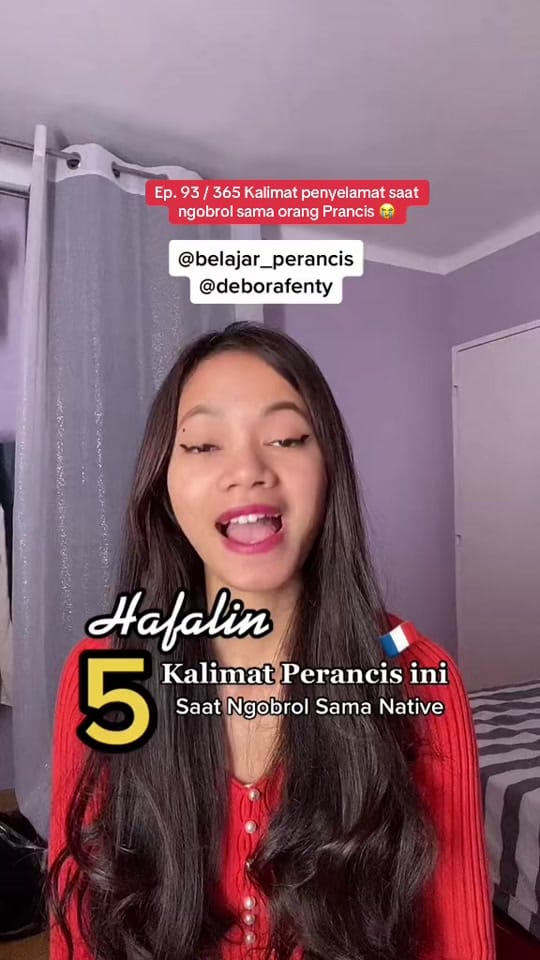 Post 5 by Belajar Perancis | DeboraFenty on TikTok (video)
