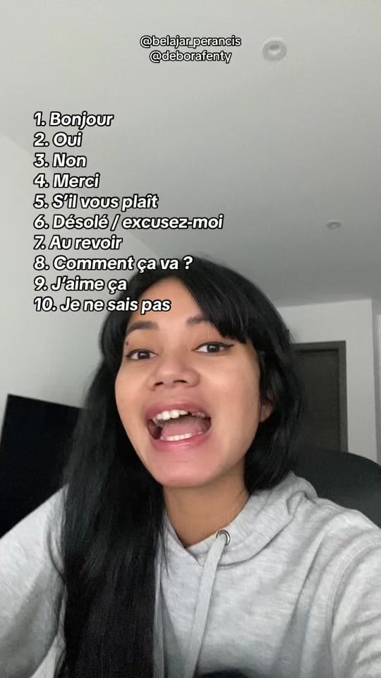 Post 10 by Belajar Perancis | DeboraFenty on TikTok (video)