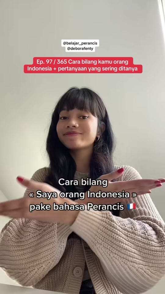 Post 1 by Belajar Perancis | DeboraFenty on TikTok (video)