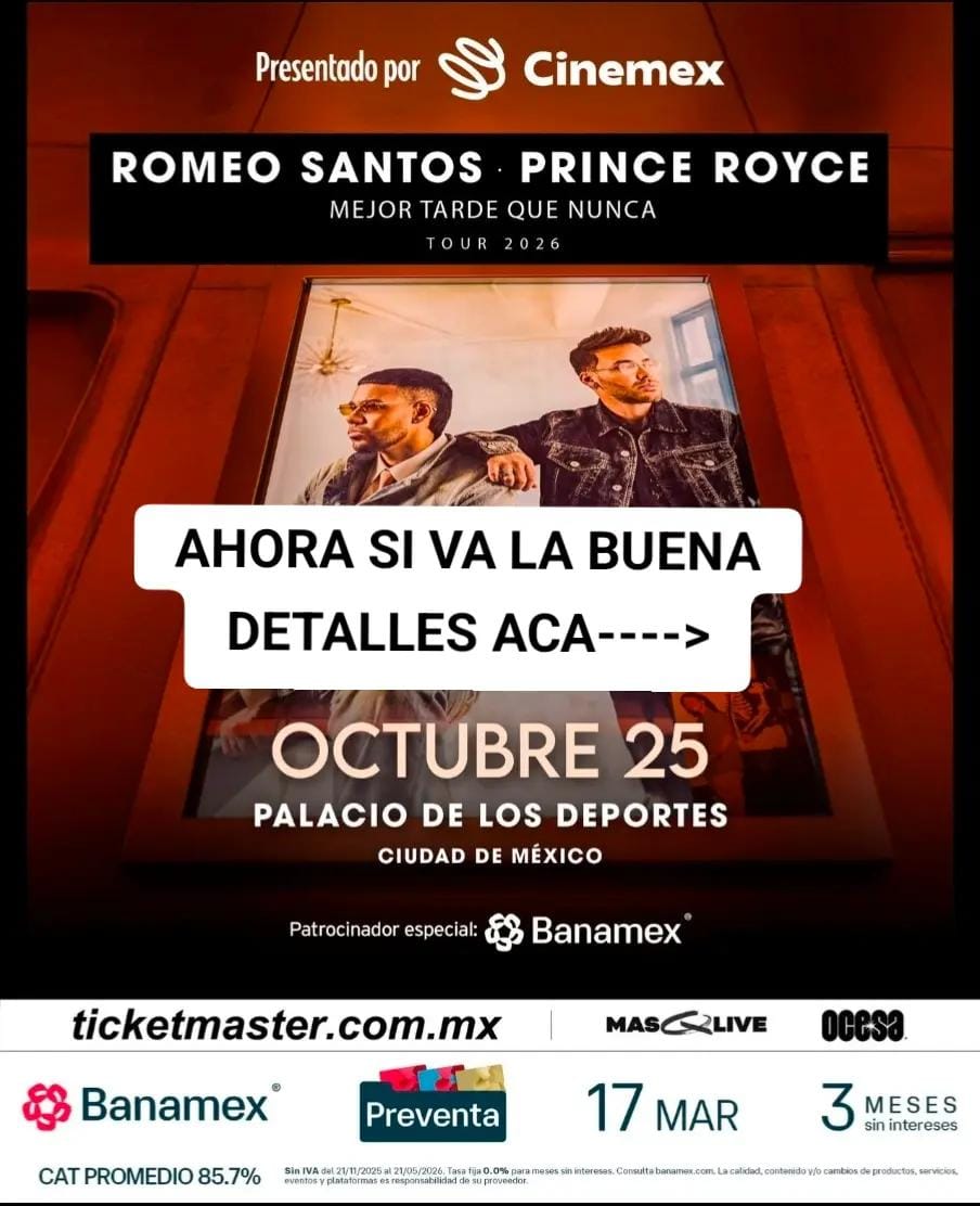 Post 4 by Eventos Musicales en México on TikTok (video)