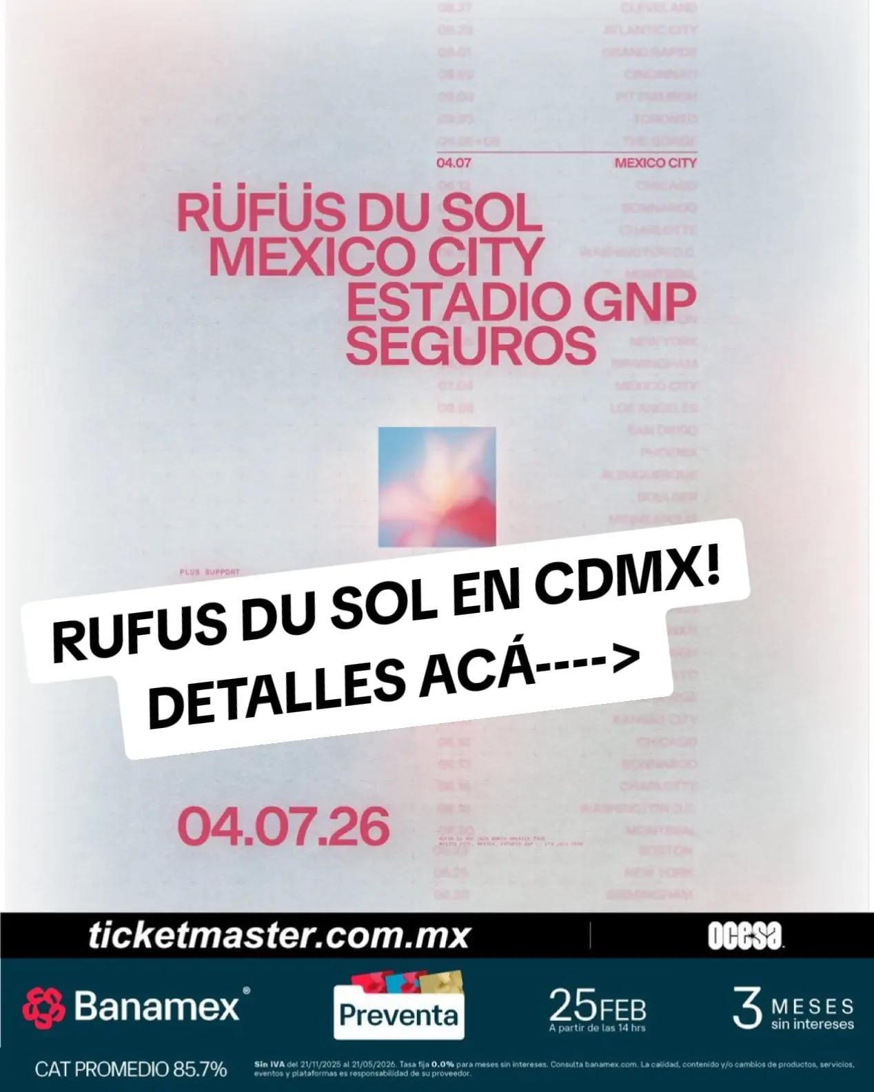 Post 10 by Eventos Musicales en México on TikTok (video)