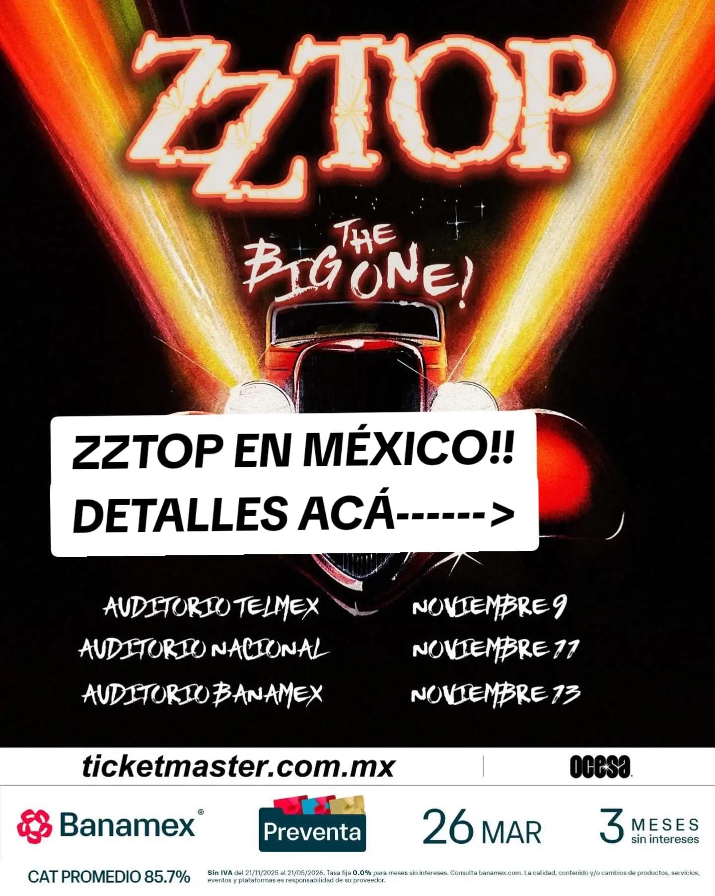 Post 3 by Eventos Musicales en México on TikTok (video)