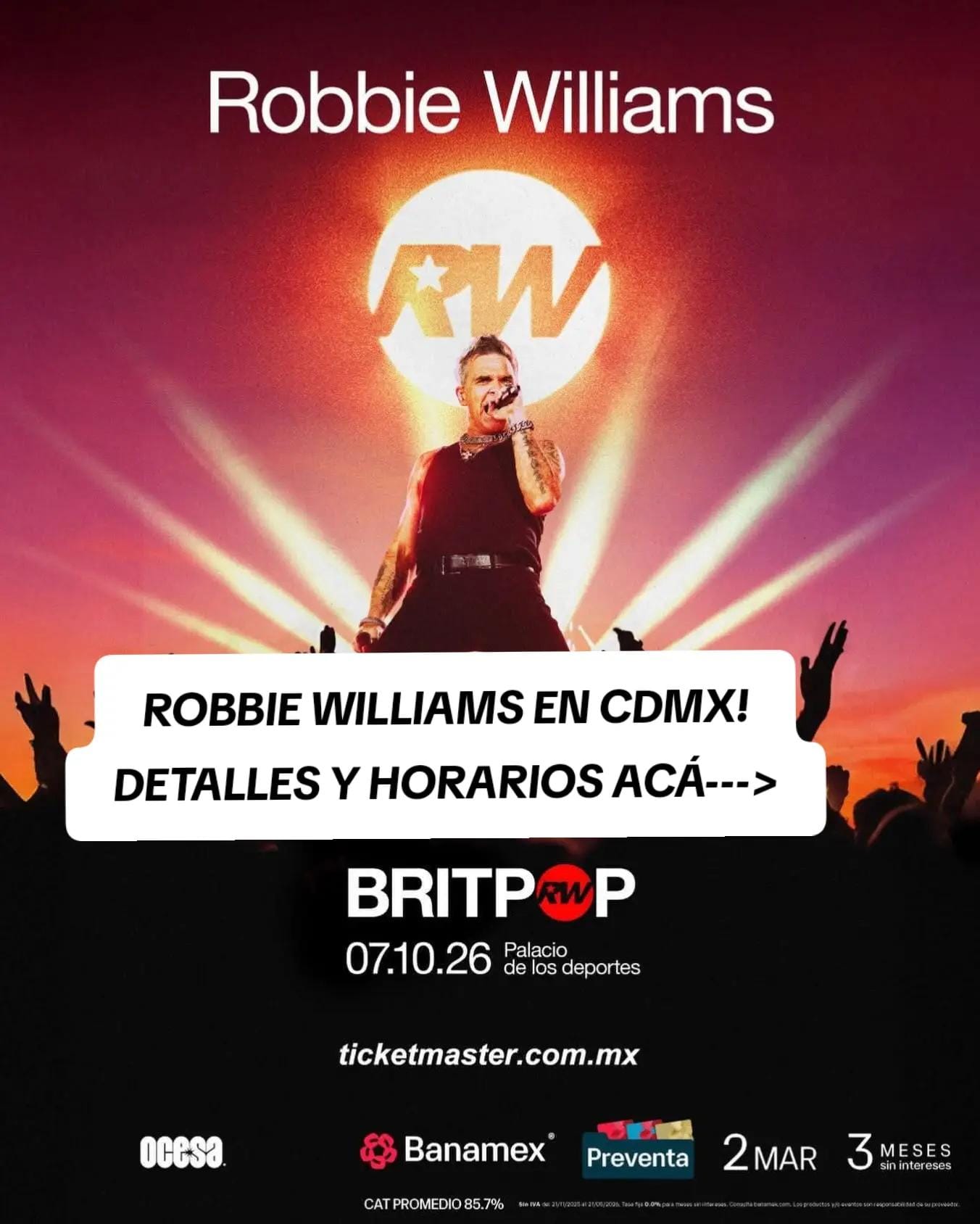 Post 6 by Eventos Musicales en México on TikTok (video)