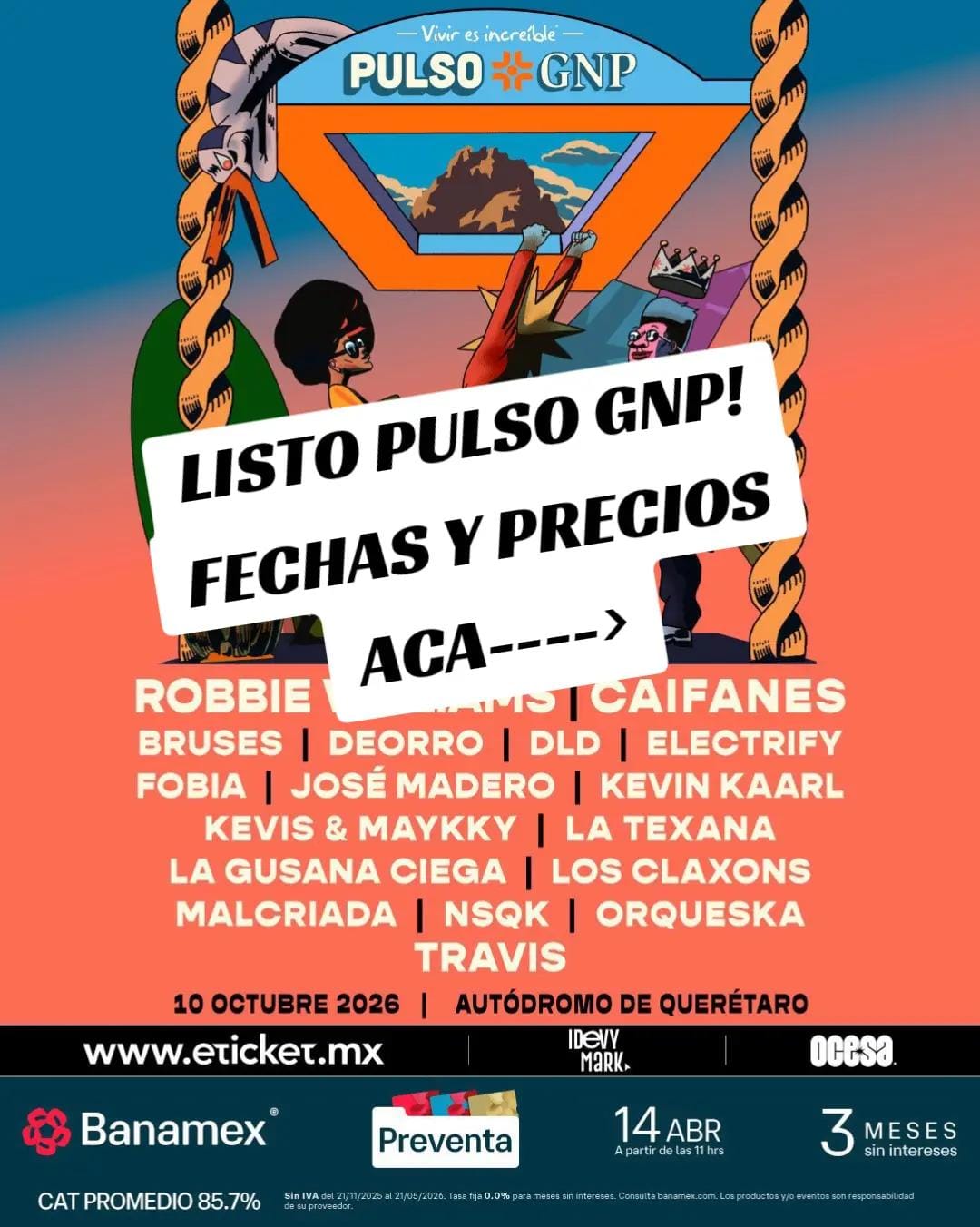 Post 2 by Eventos Musicales en México on TikTok (video)