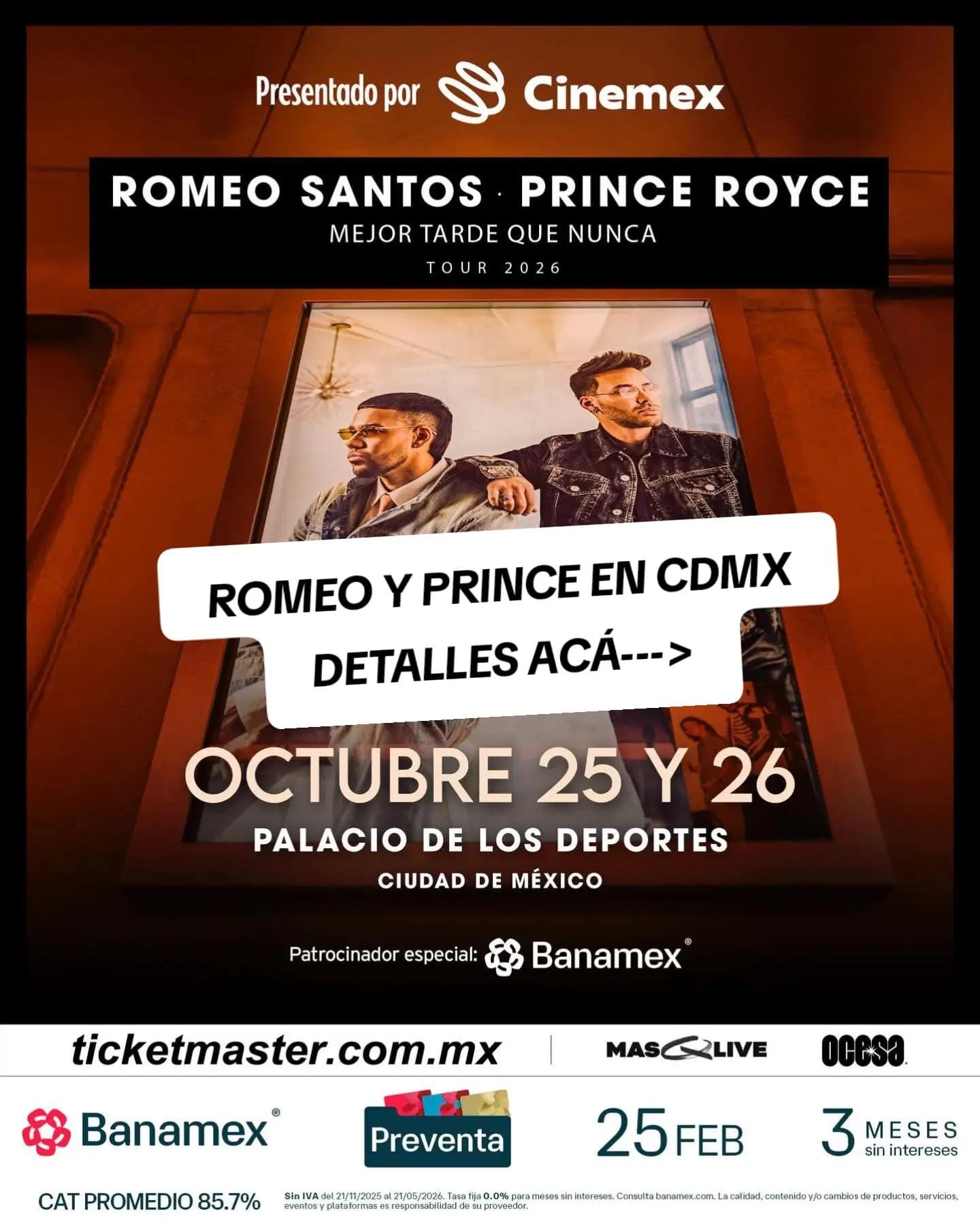 Post 8 by Eventos Musicales en México on TikTok (video)