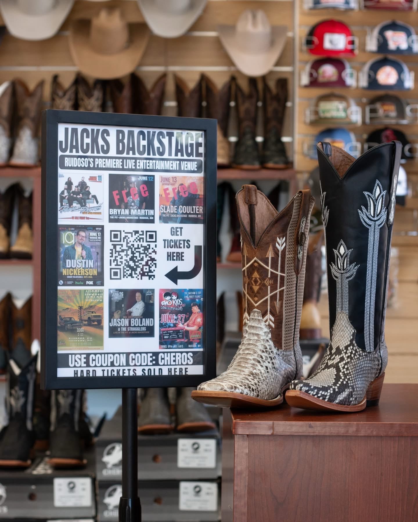Post 5 by Chero’s Boots Ruidoso on TikTok (video)