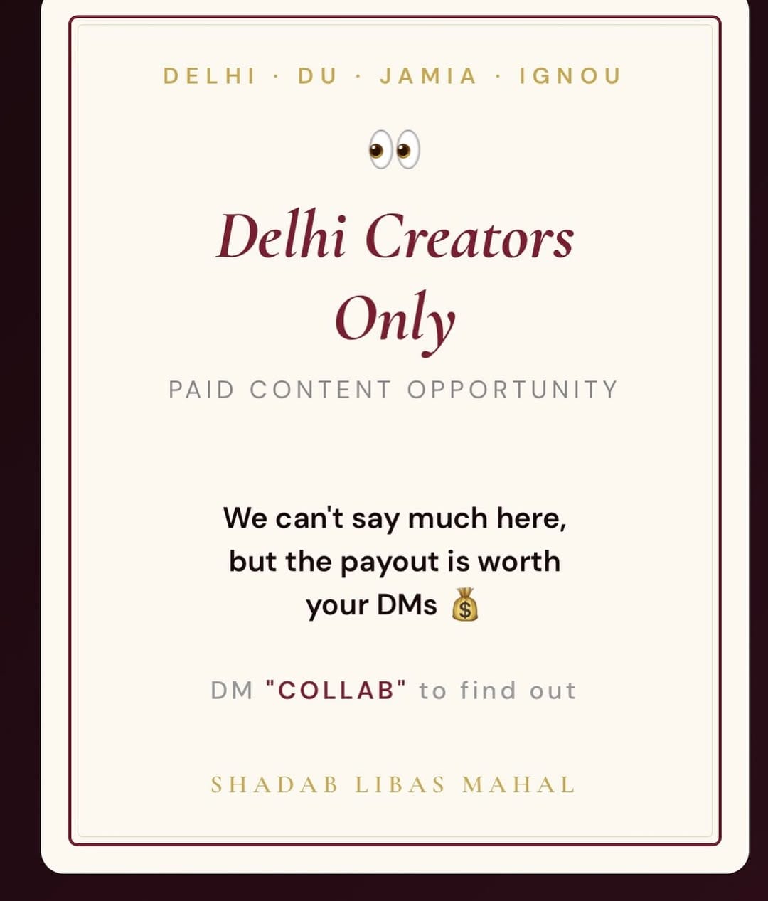 Post 6 by Shadab Libas Mahal on Instagram (image)