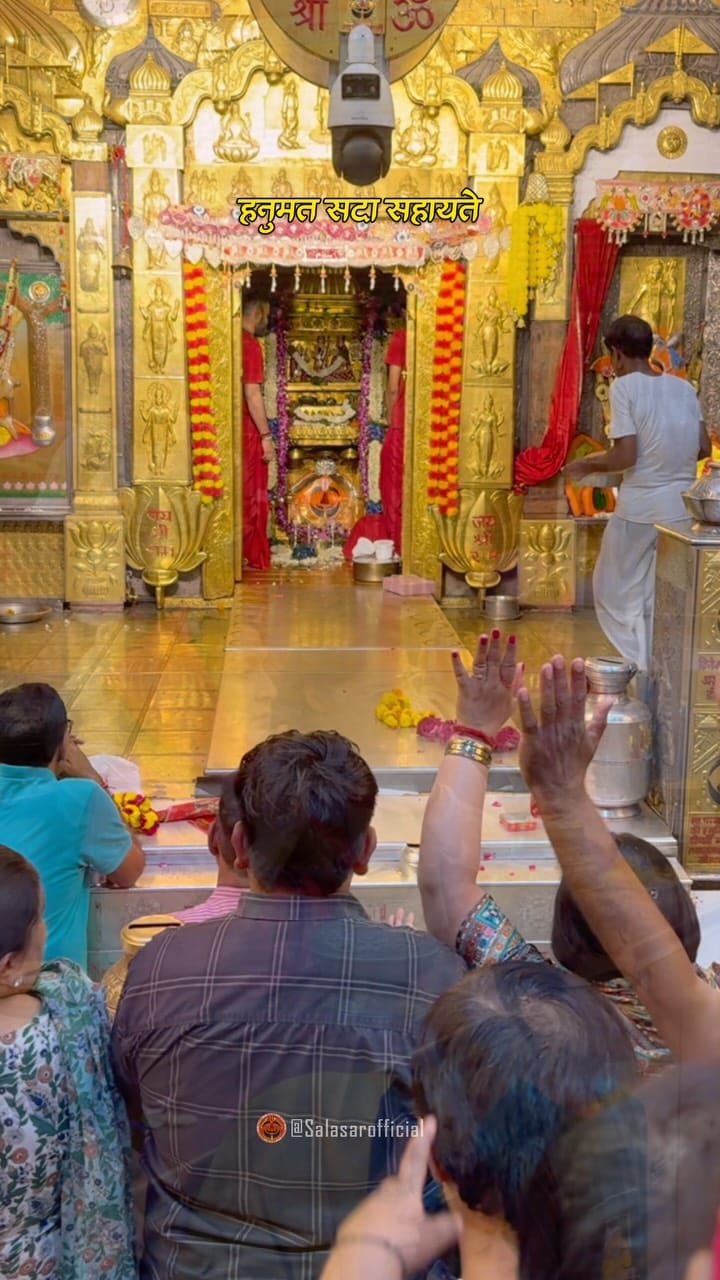Post 6 by Shree Salasar Balaji Mandir on Instagram (video)