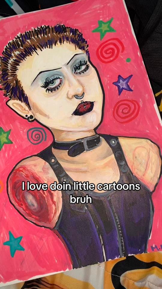 Post 7 by unfortunatepaintings on TikTok (video)