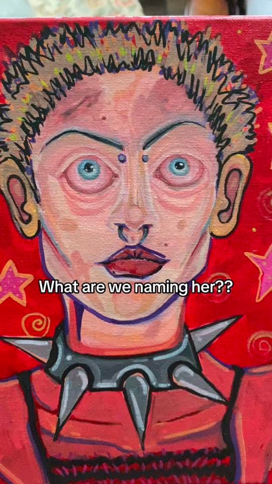 Post 6 by unfortunatepaintings on TikTok (video)