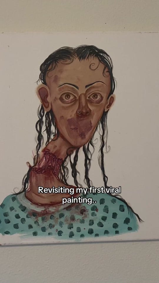 Post 5 by unfortunatepaintings on TikTok (video)