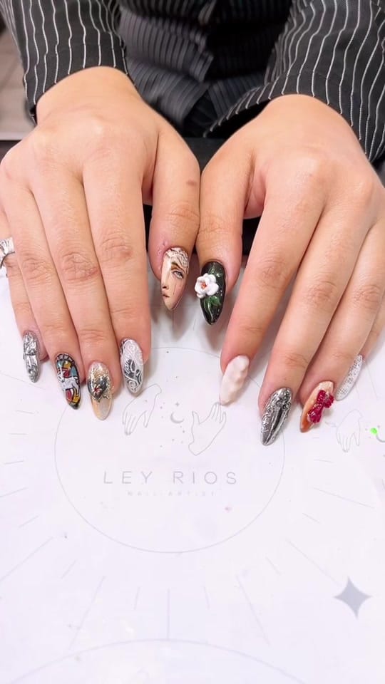 Post 7 by Ley Rios Nail Artist on TikTok (video)