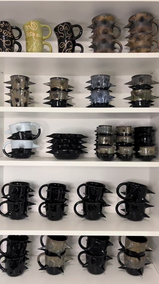 Post 7 by studio pyromane ✺ ceramics on TikTok (video)
