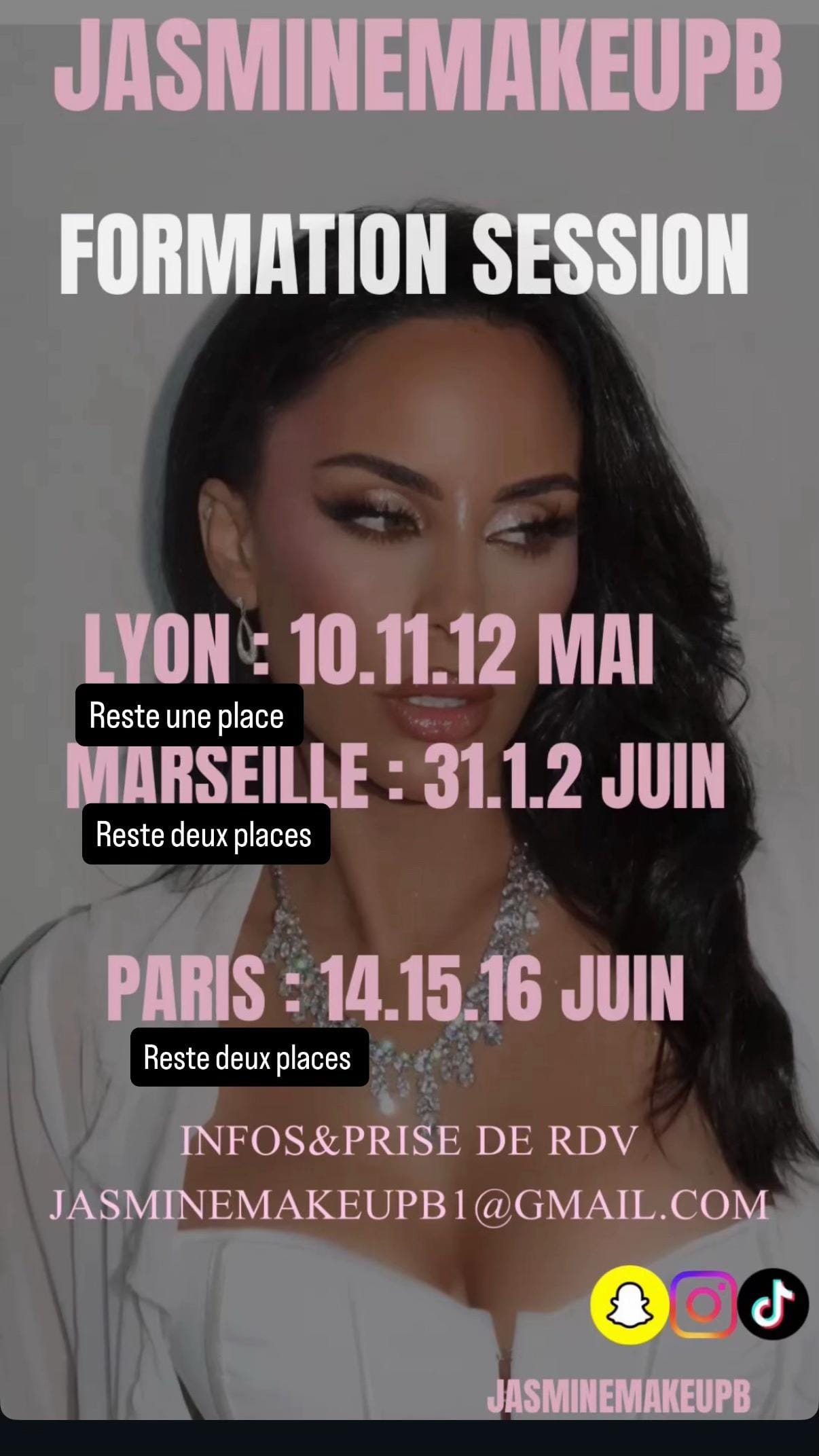 Post 8 by Jasminemakeupb MAQUILLEUSE on TikTok (video)