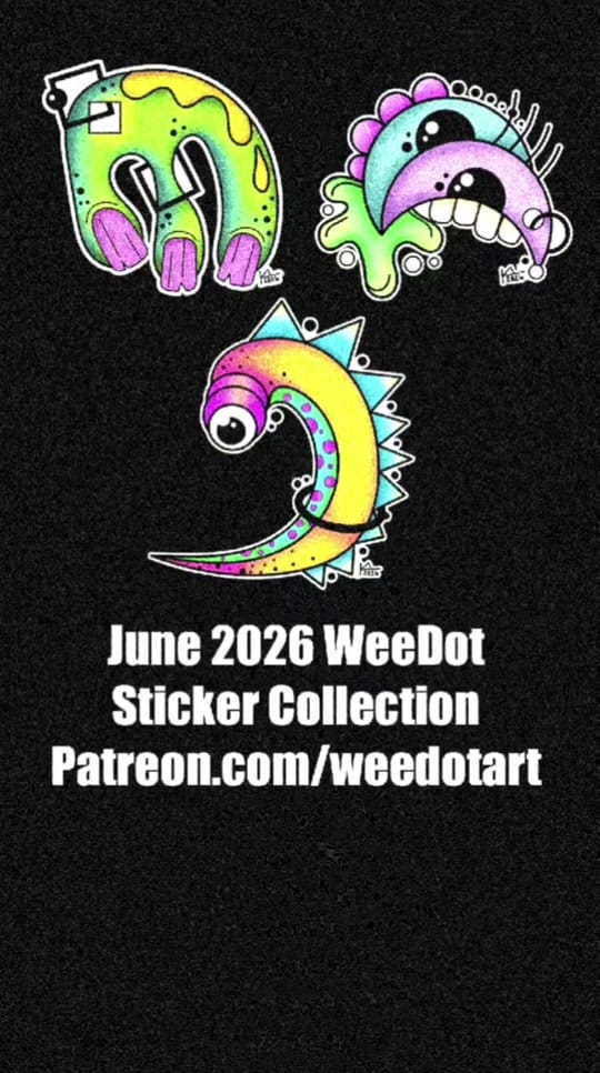 Post 7 by WeeDot Art on TikTok (video)