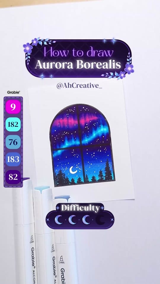 Post 6 by Asmâa 🍂 Art Tutorials on TikTok (video)