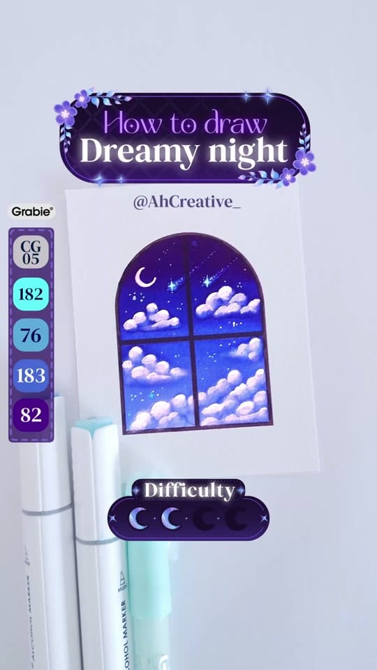 Post 7 by Asmâa 🍂 Art Tutorials on TikTok (video)