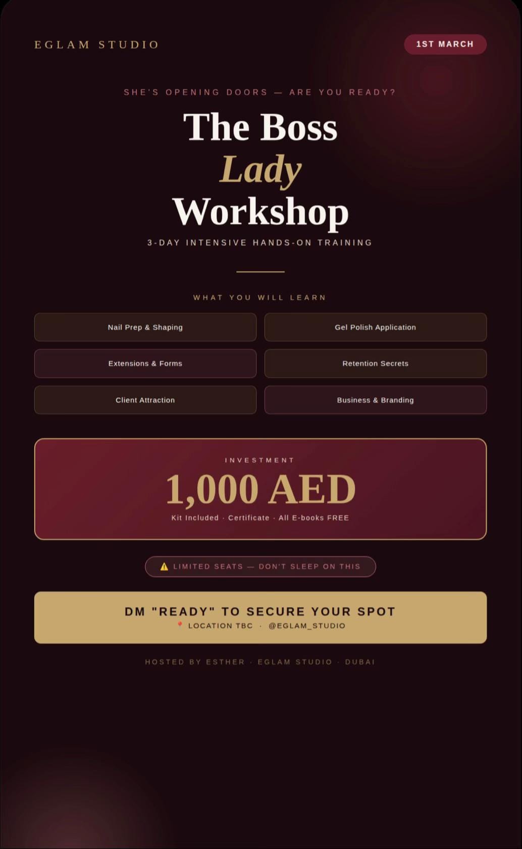 Post 8 by Dubai nail tech on TikTok (video)
