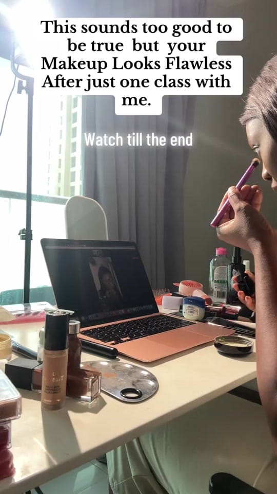 Post 1 by KAE- Makeup Artist In Lagos on TikTok (video)