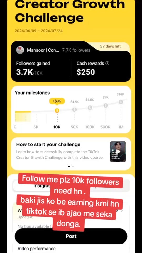 Post 3 by Mansoor | Content Creator on TikTok (video)
