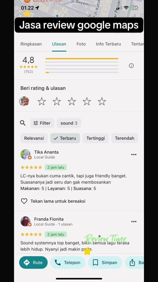 Post 8 by Jasa review google maps on TikTok (video)
