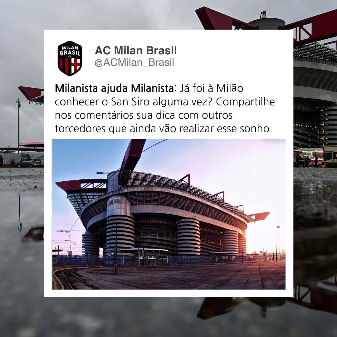 Post 10 by AC Milan Brasil on Instagram (image)