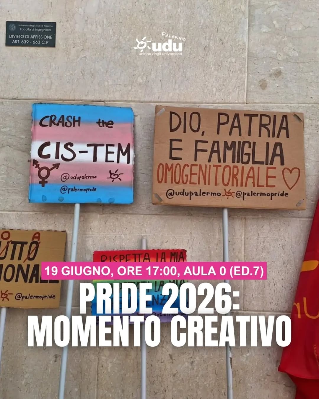 Post 1 by Unione degli Universitari on Instagram (image)