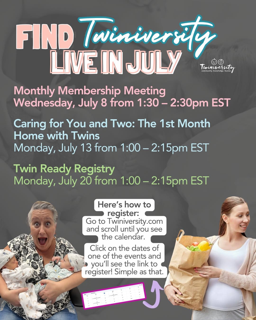 Post 2 by Twiniversity - The # 1 Resource for Twin Pregnancy + Parenting on Instagram (image)