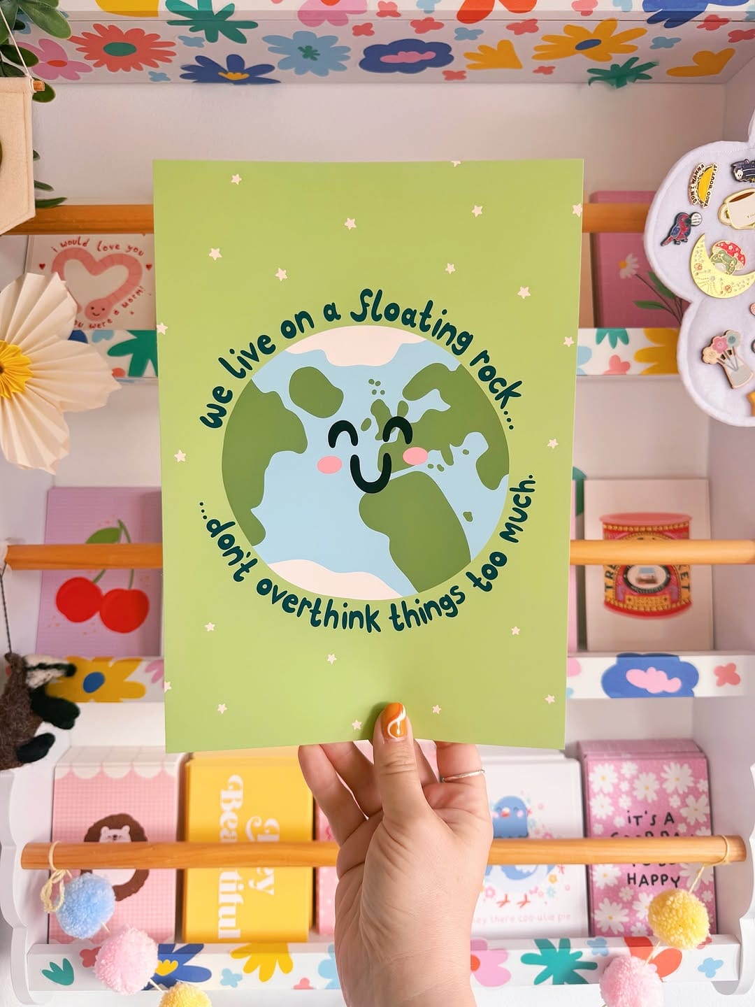 Post 5 by The Happy Badger | Colourful Home Decor, Wall Art & Stationery on Instagram (carousel)
