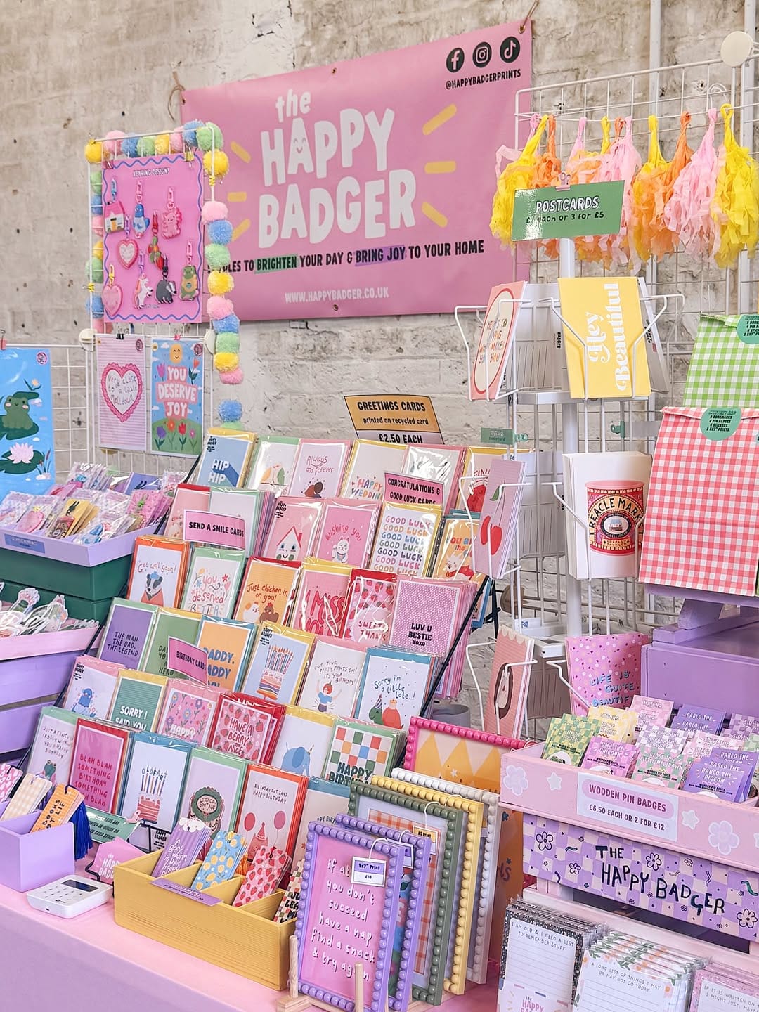 Post 7 by The Happy Badger | Colourful Home Decor, Wall Art & Stationery on Instagram (carousel)