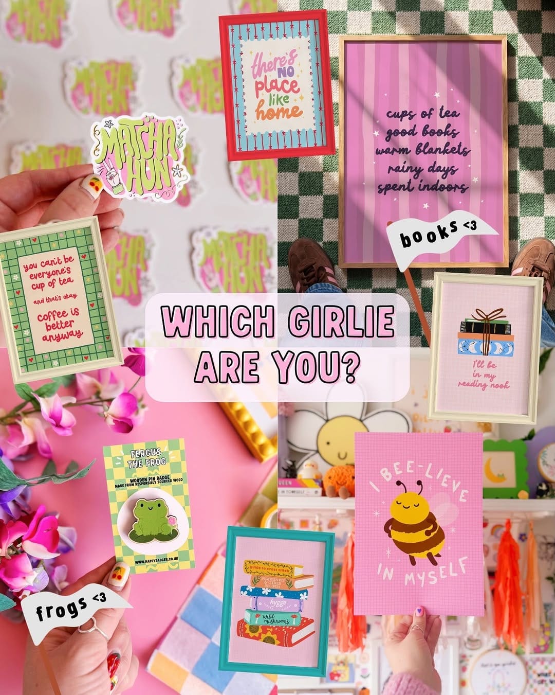 Post 1 by The Happy Badger | Colourful Home Decor, Wall Art & Stationery on Instagram (carousel)