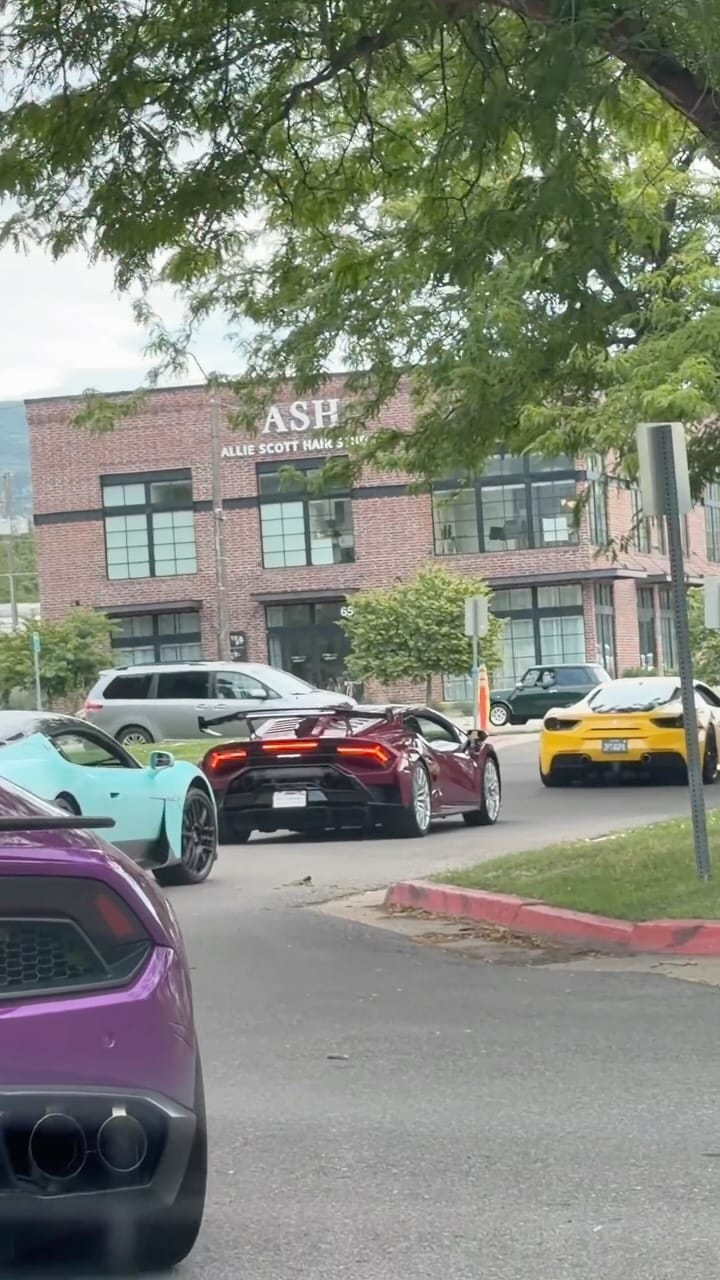 Post 3 by Porsche GT3, Ferrari 488, Maserati MC20, Lamborghini Huracans on Instagram (video)