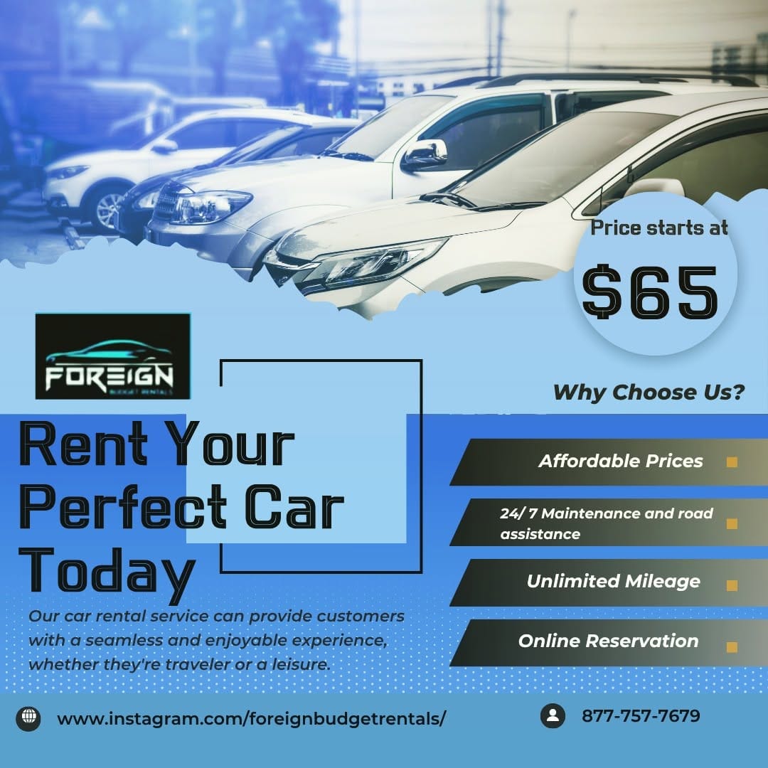 Post 7 by Foreign Budget Rentals LLC on Instagram (image)