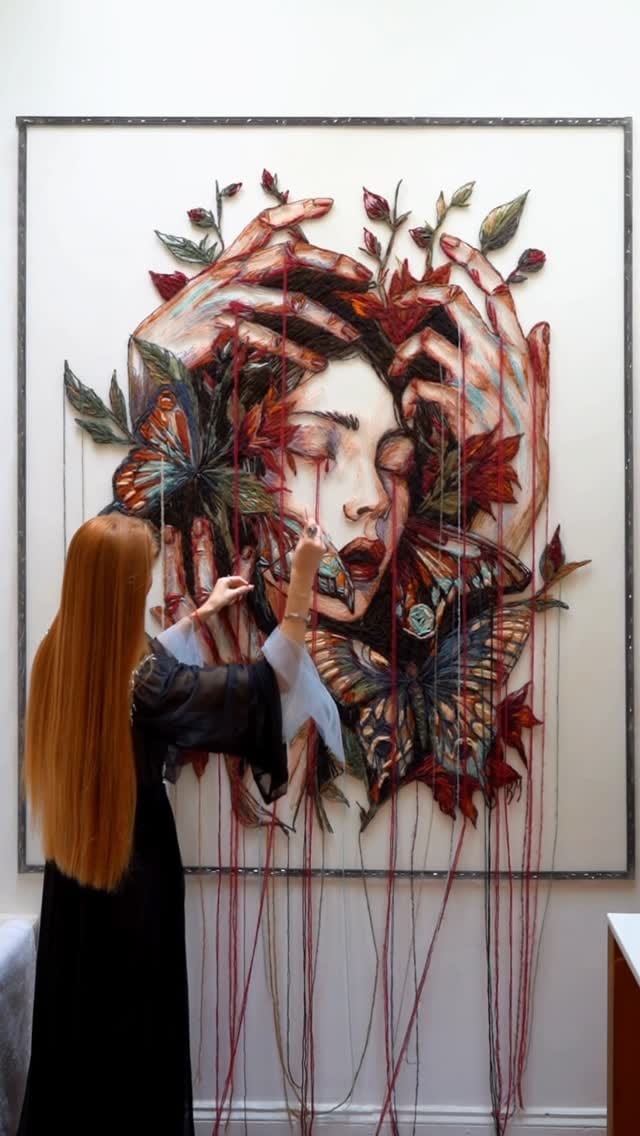 Post 5 by Embroidery on tulle on Instagram (video)