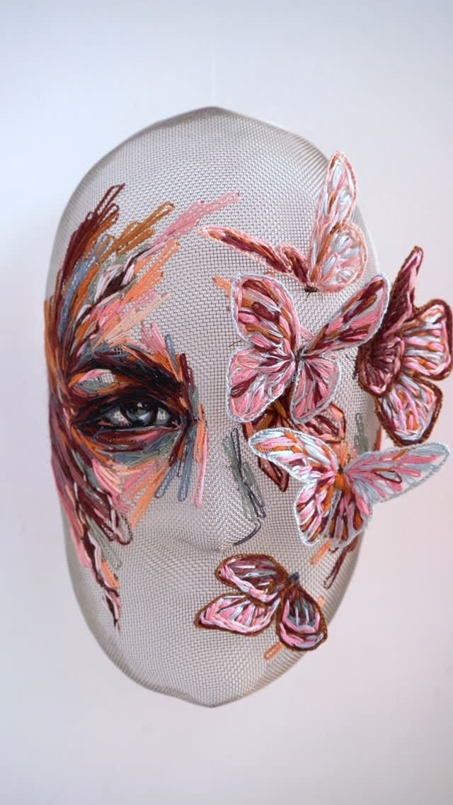 Post 9 by Embroidery on tulle on Instagram (video)