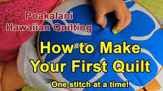 Post 1 by Poakalani Hawaiian Quilts on YouTube (video)