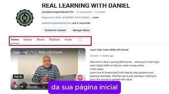 Post 4 by Portuguese - Aprendizado Real com Daniel on YouTube (video)