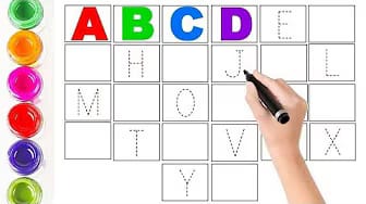 Post 2 by kids ABC art on YouTube (video)