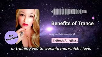 Post 10 by Ms. Amethyst Hypnosis on YouTube (video)
