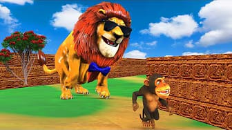 Post 4 by Animals Funny Animation on YouTube (video)
