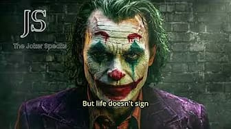 Post 5 by The Joker speaks on YouTube (video)