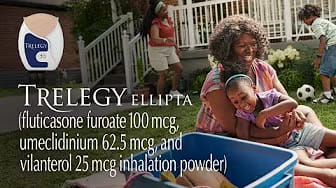Post 1 by TRELEGY (fluticasone furoate, umeclidinium & vilanterol) on YouTube (video)