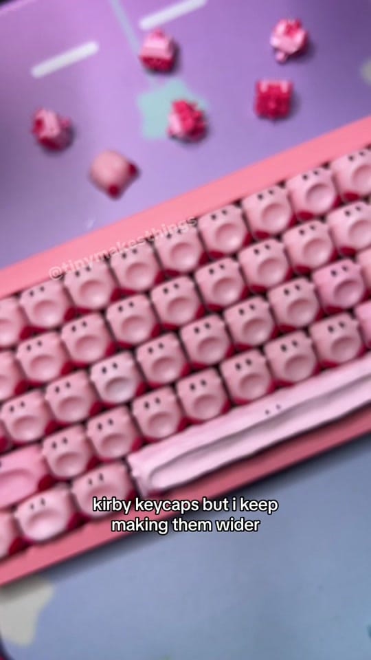 Post 1 by tiny - keycap maker on TikTok (video)